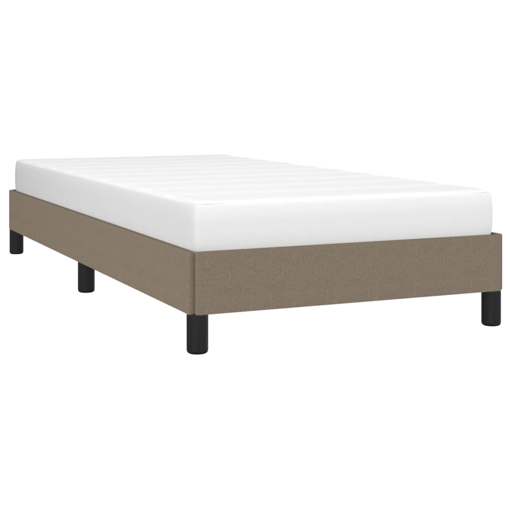 Estrutura de cama sem colchão 80x200 cm tecido cinzento
