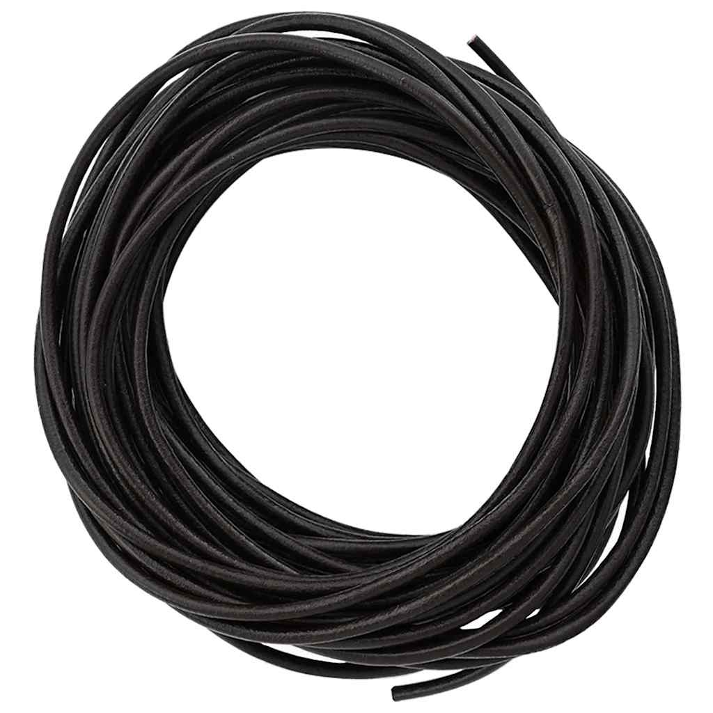 Corda de couro marrom escuro ø2,5 mm x 5 m couro