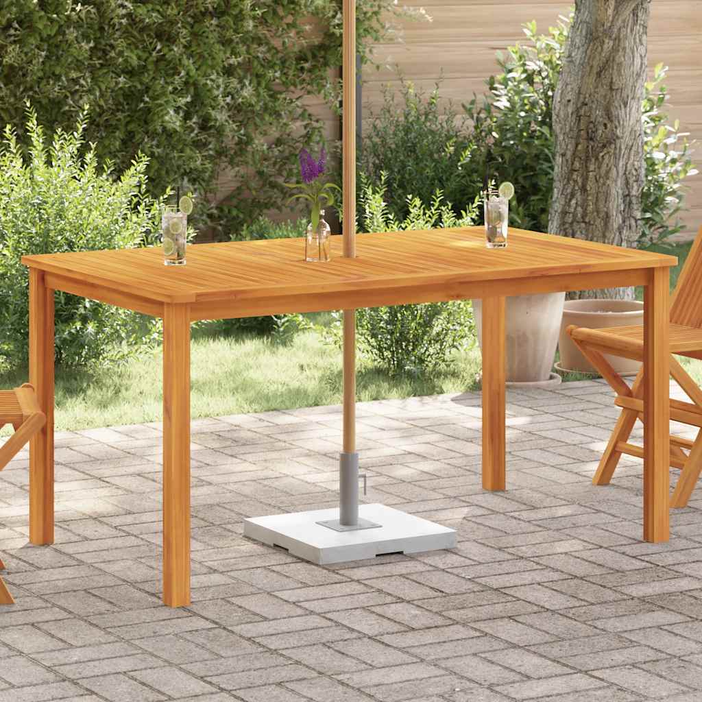 Mesa de jardim 150x90x74 cm madeira de acácia maciça