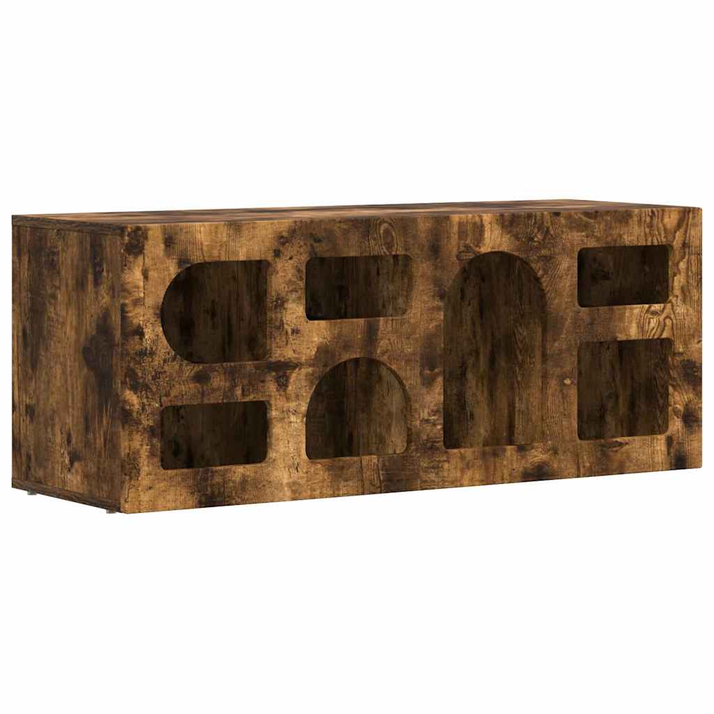 Gabinete para TV elst 100 x 35 x 40 cm carvalho defumado