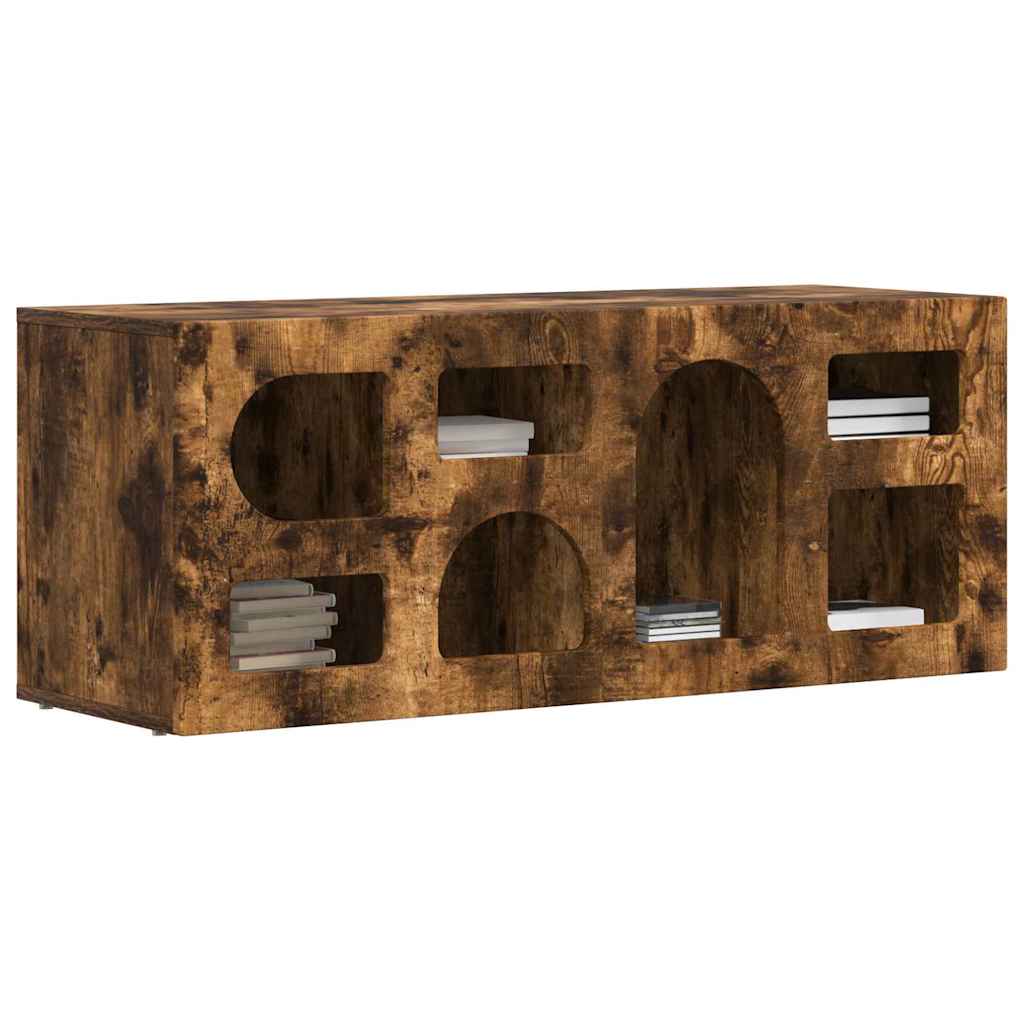 Gabinete para TV elst 100 x 35 x 40 cm carvalho defumado