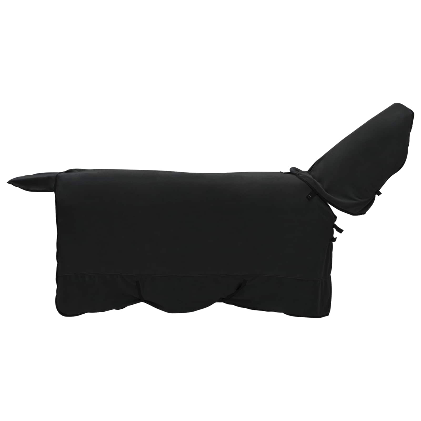 Cobertor de cavalo preto 145 cm poliéster