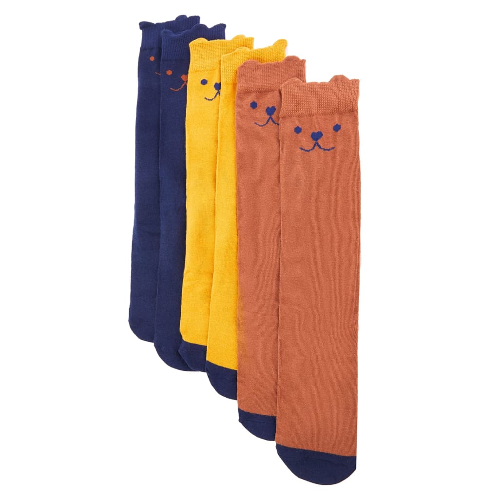 Meias para criança 5 pares ue 30-34