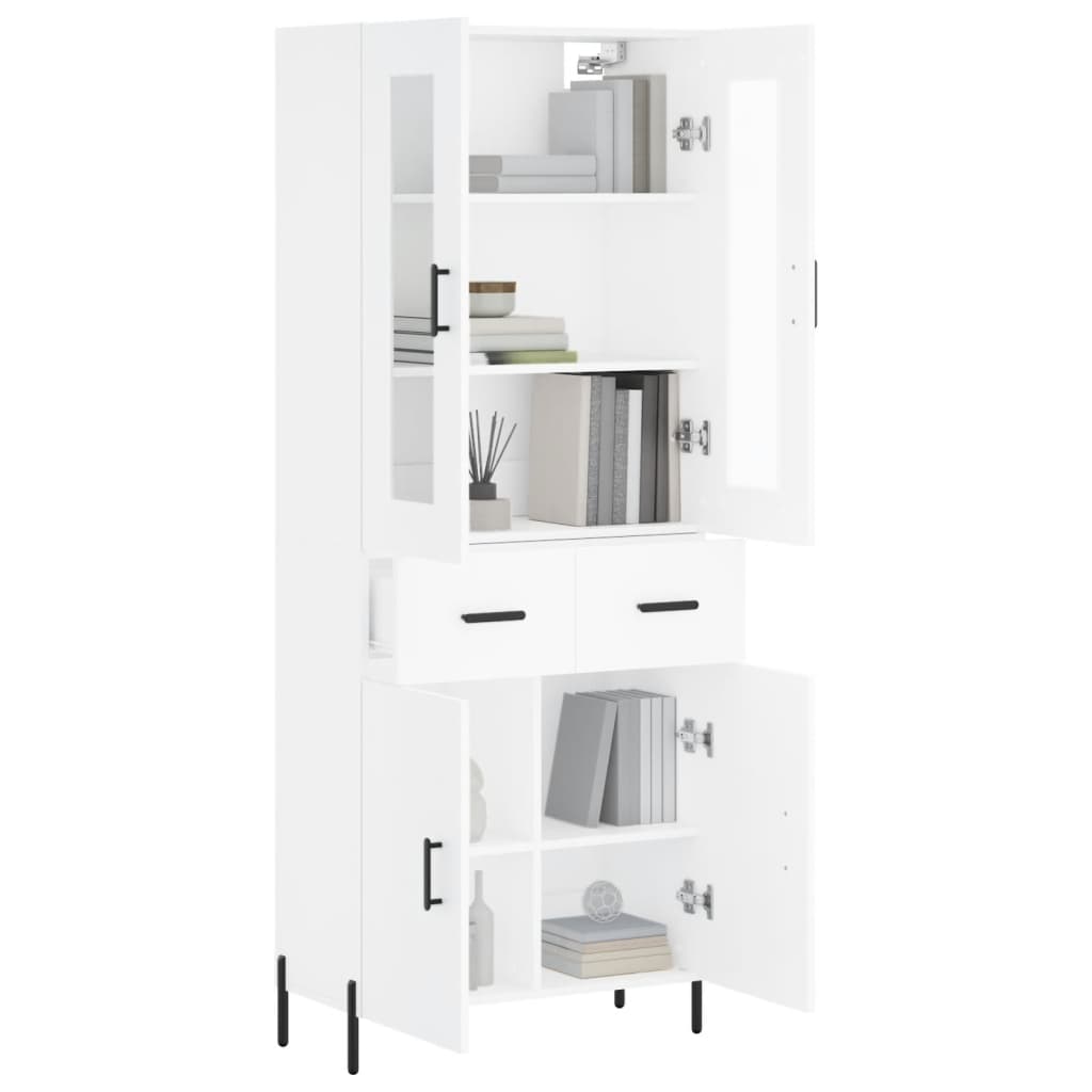 Armário alto 69,5x34x180 cm derivados de madeira branco
