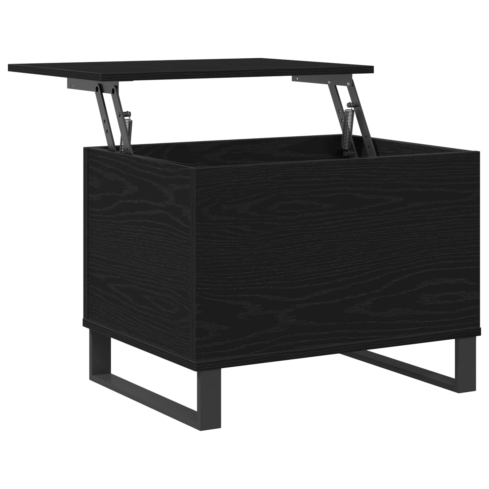 Mesa de centro carvalho preto 60 x 44,5 x 45 cm