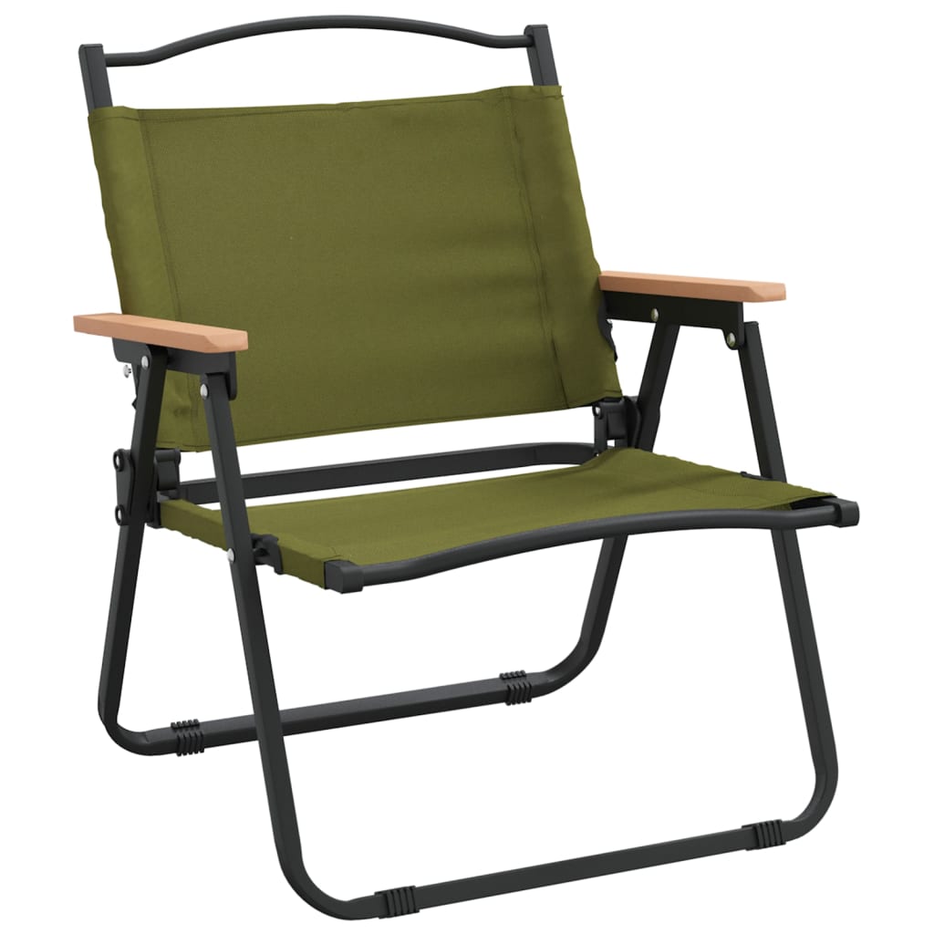 Cadeiras de campismo 2 pcs 54x43x59 cm tecido oxford verde