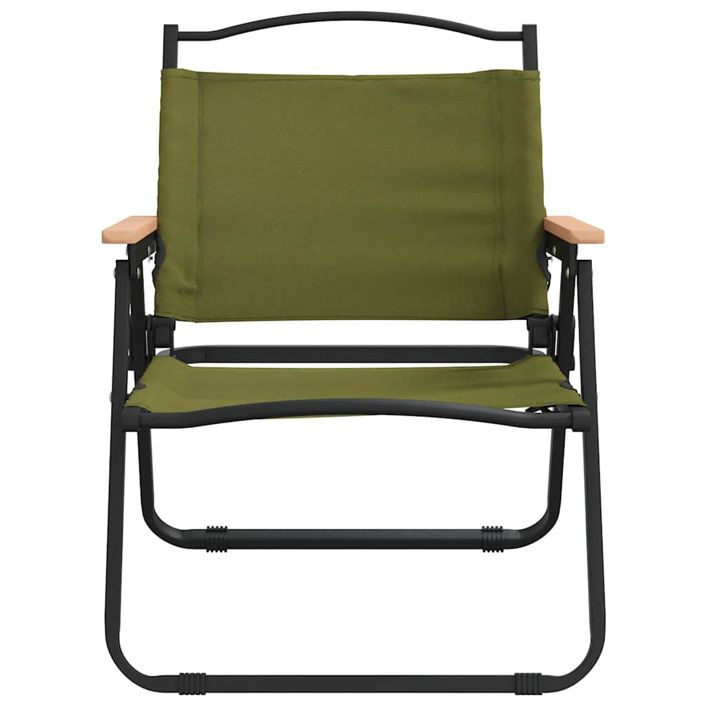 Cadeiras de campismo 2 pcs 54x43x59 cm tecido oxford verde