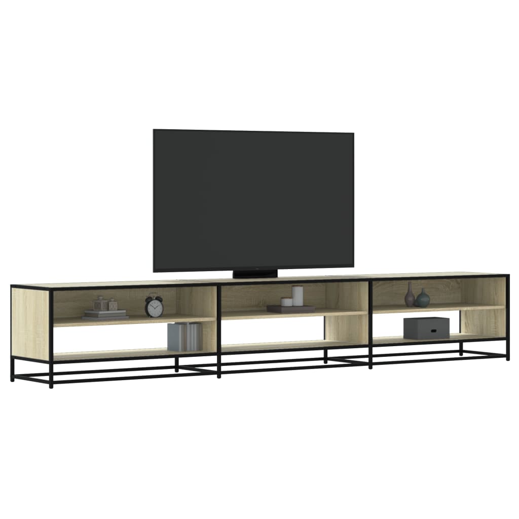 Móvel de TV 270x40x46 cm derivados de madeira carvalho sonoma
