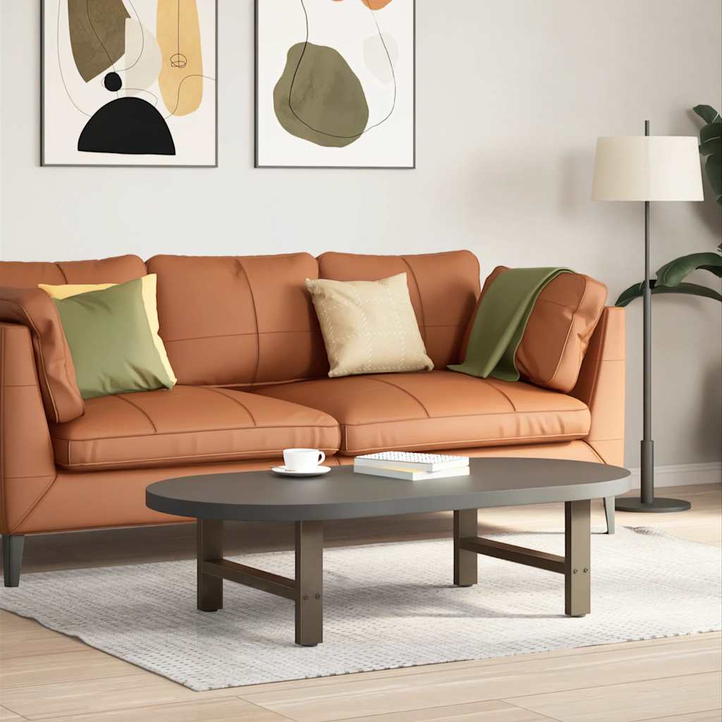 Pés para mesa de centro em aço natural, 2 peças, 70x (30-31) cm, aço