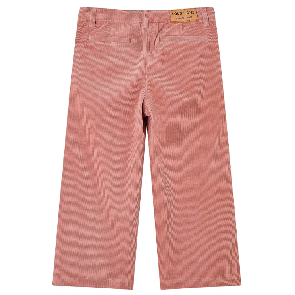 Calças para criança bombazina rosa-velho 116