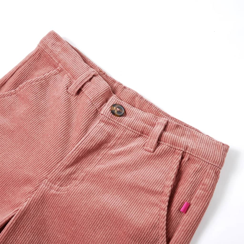 Calças para criança bombazina rosa-velho 116