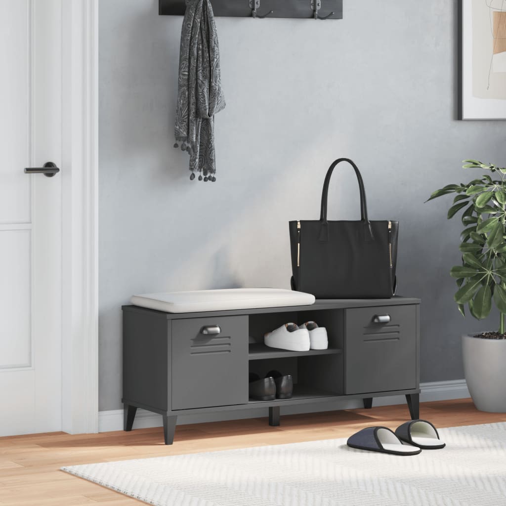 Sapateira viken 106x35x45 cm derivados de madeira antracite
