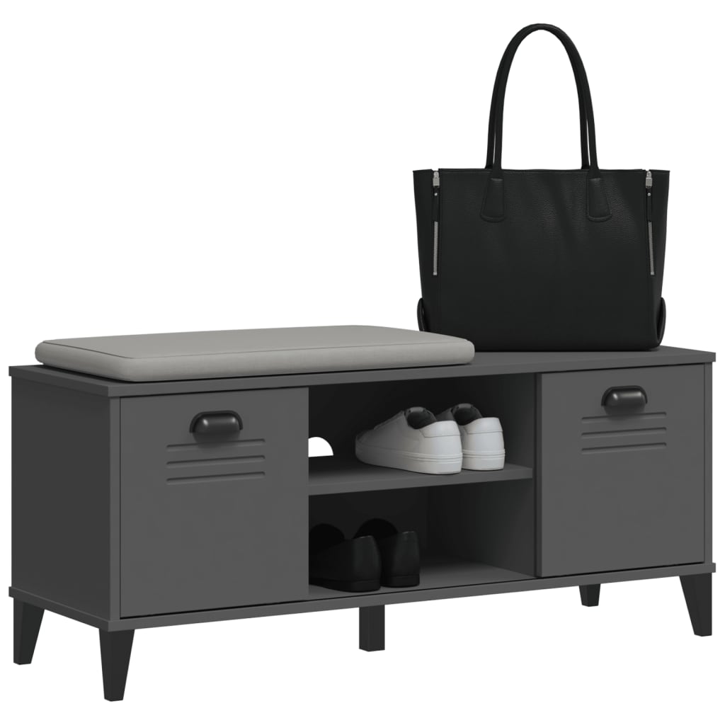 Sapateira viken 106x35x45 cm derivados de madeira antracite