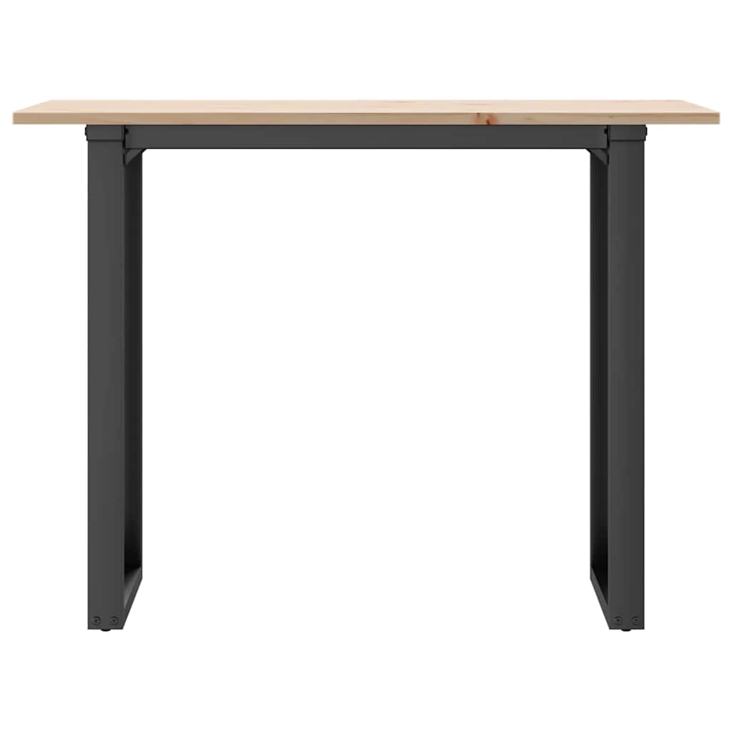 Mesa de jantar estrutura em o 100x50x75cm pinho e aço