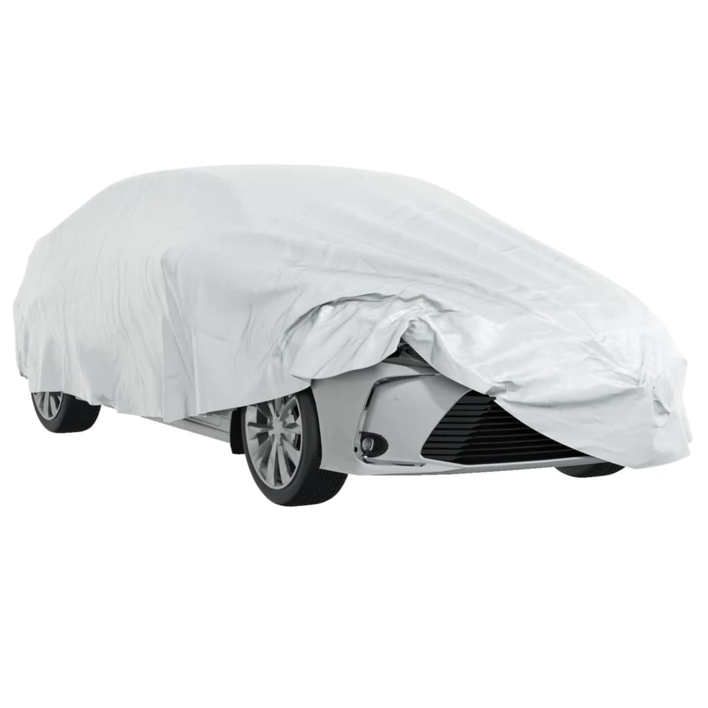 Cobertura de carro p/ sedan com cintas de fivela xl prateado
