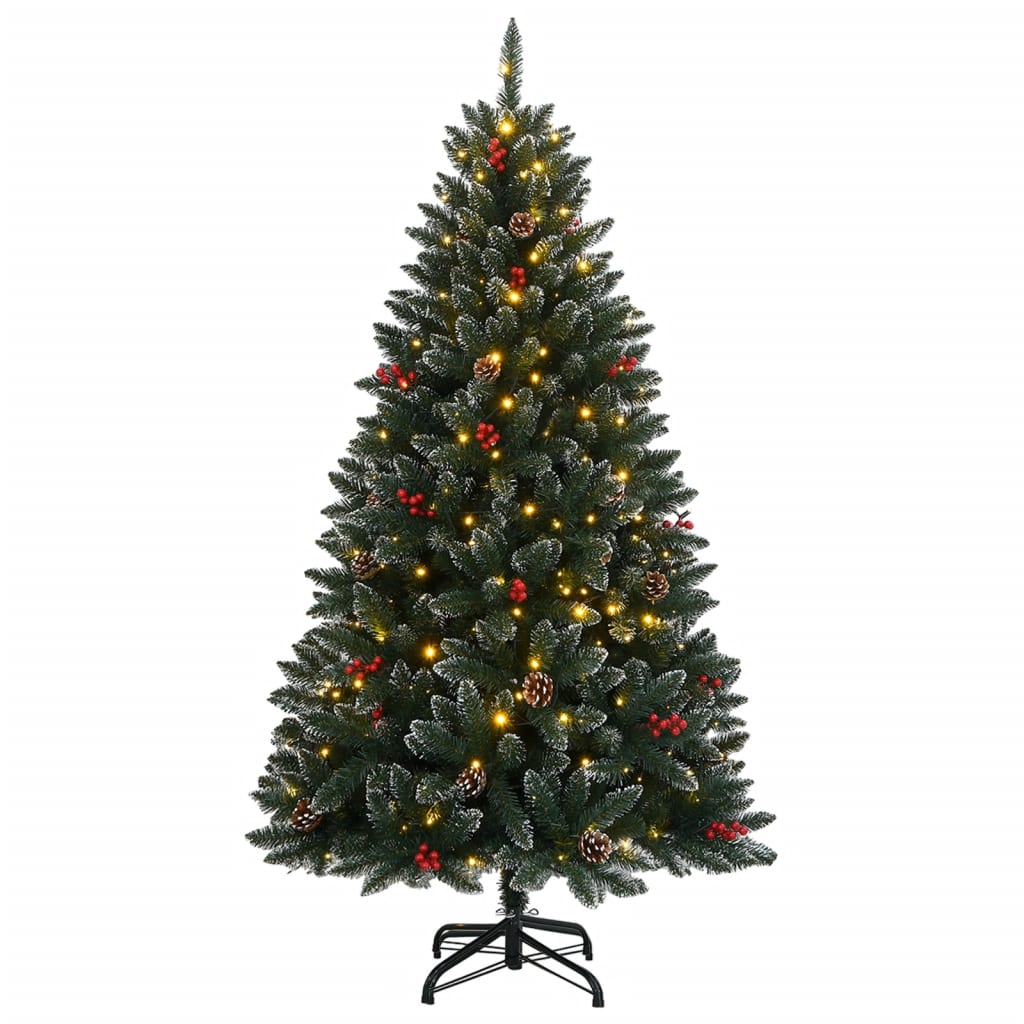 Árvore de natal artificial com 150 luzes LED 150 cm