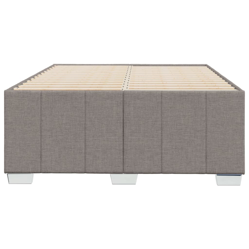 Estrutura de cama sem colchão 120x190cm tecido cinzento