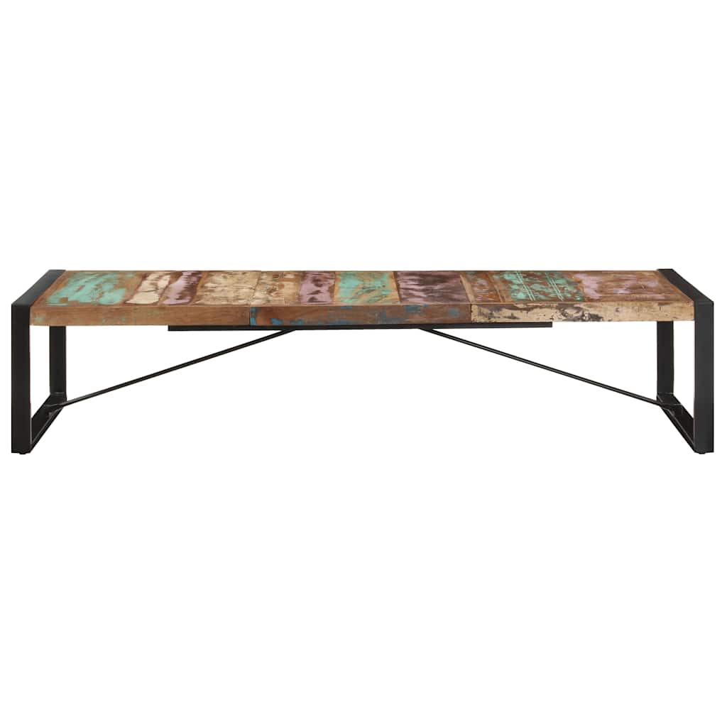 Mesa de centro 180x90x40 cm madeira recuperada maciça