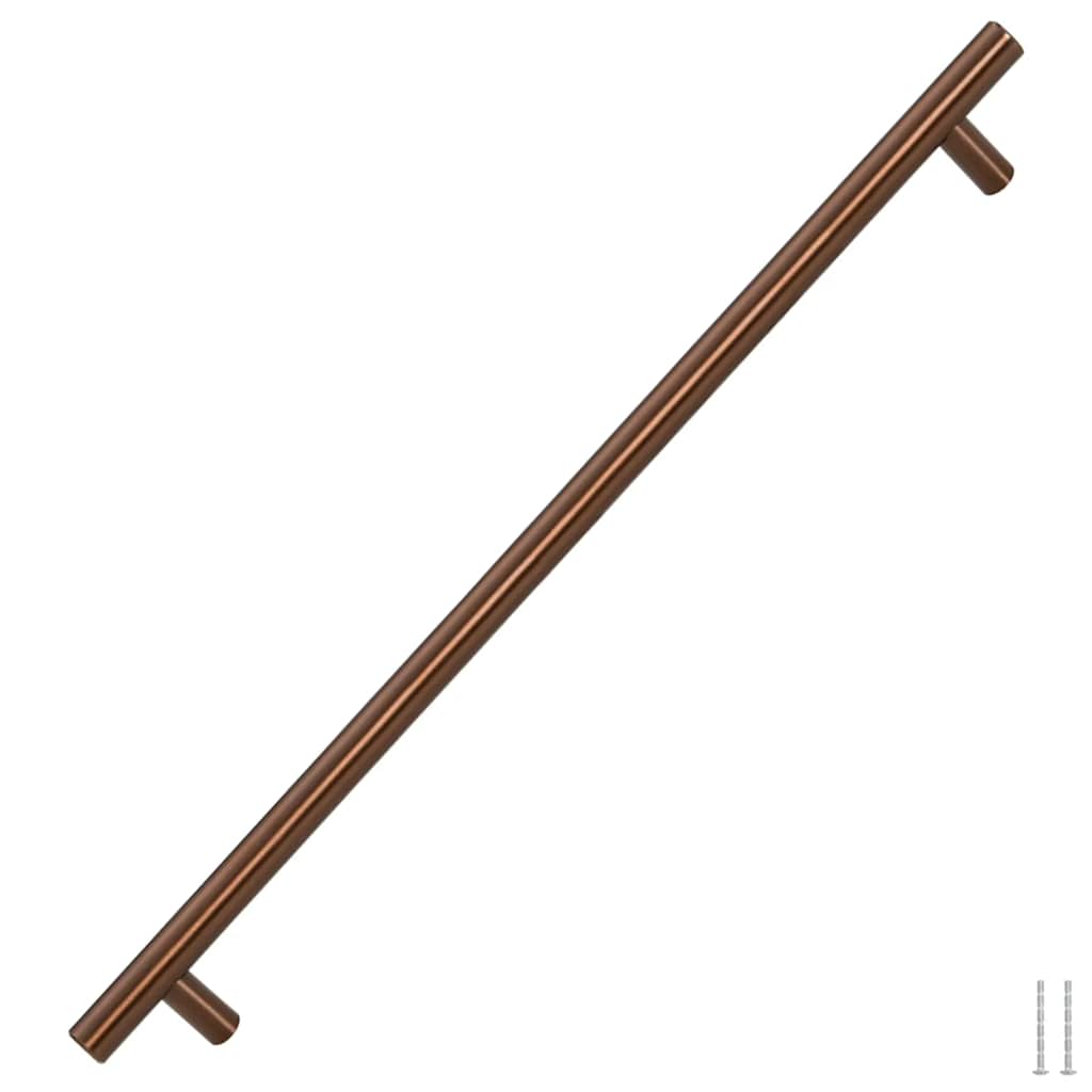 Puxadores para móveis 5 pcs 480 mm aço inoxidável bronze