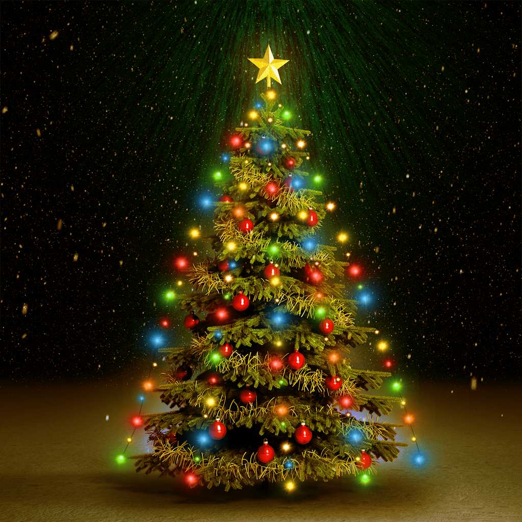 Cordão de luzes árvore de natal 150 luzes LED 150 cm colorido