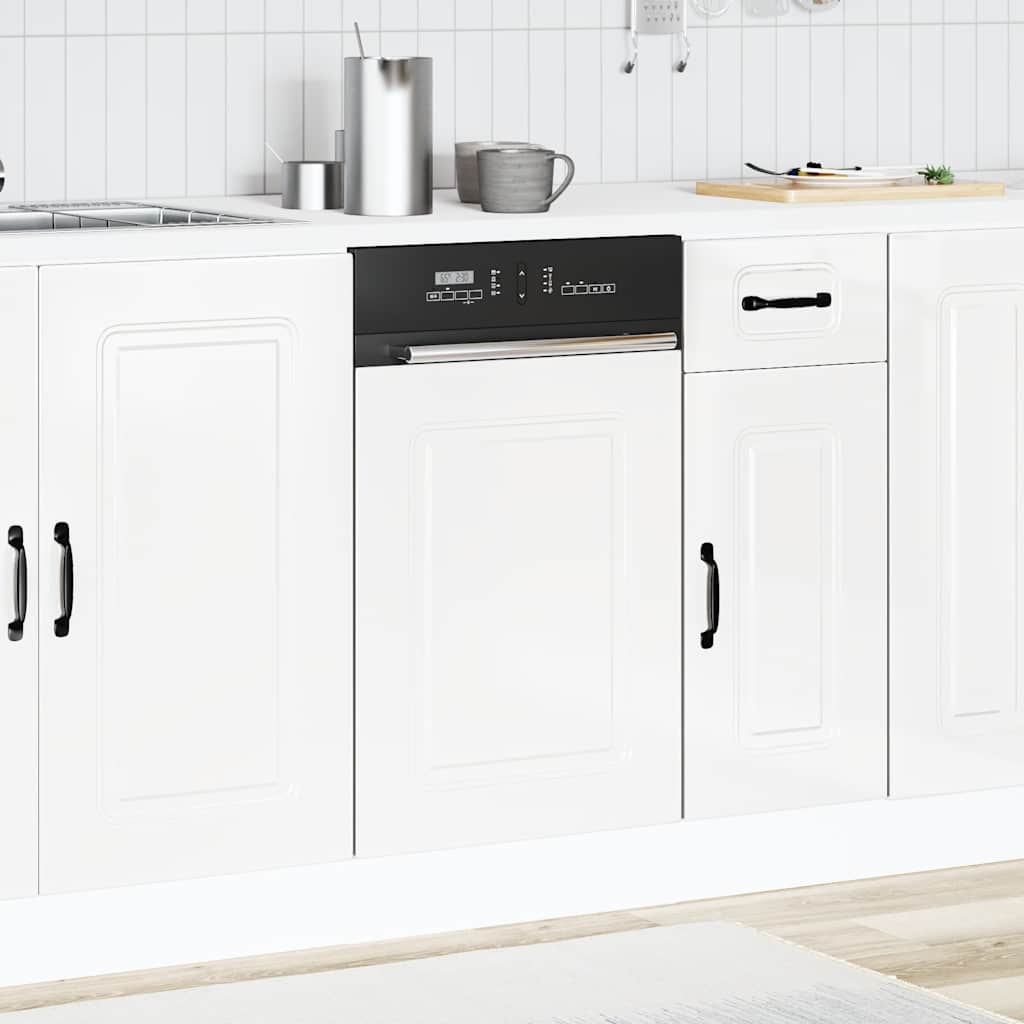 Painel máquina lavar louça kalmar 45x1,5x57 cm branco brilhante