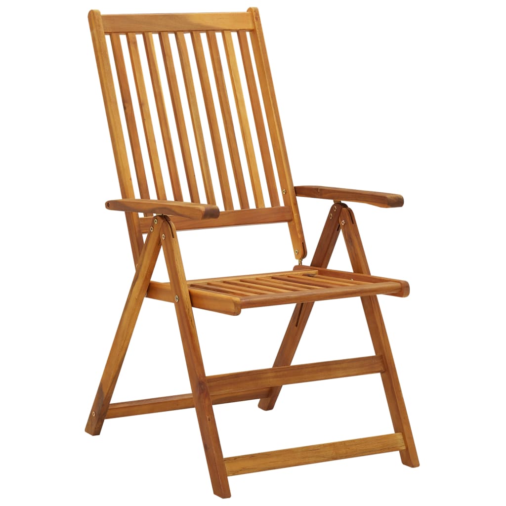 Cadeiras de jardim dobráveis c/ almofadões 6 pcs acácia maciça