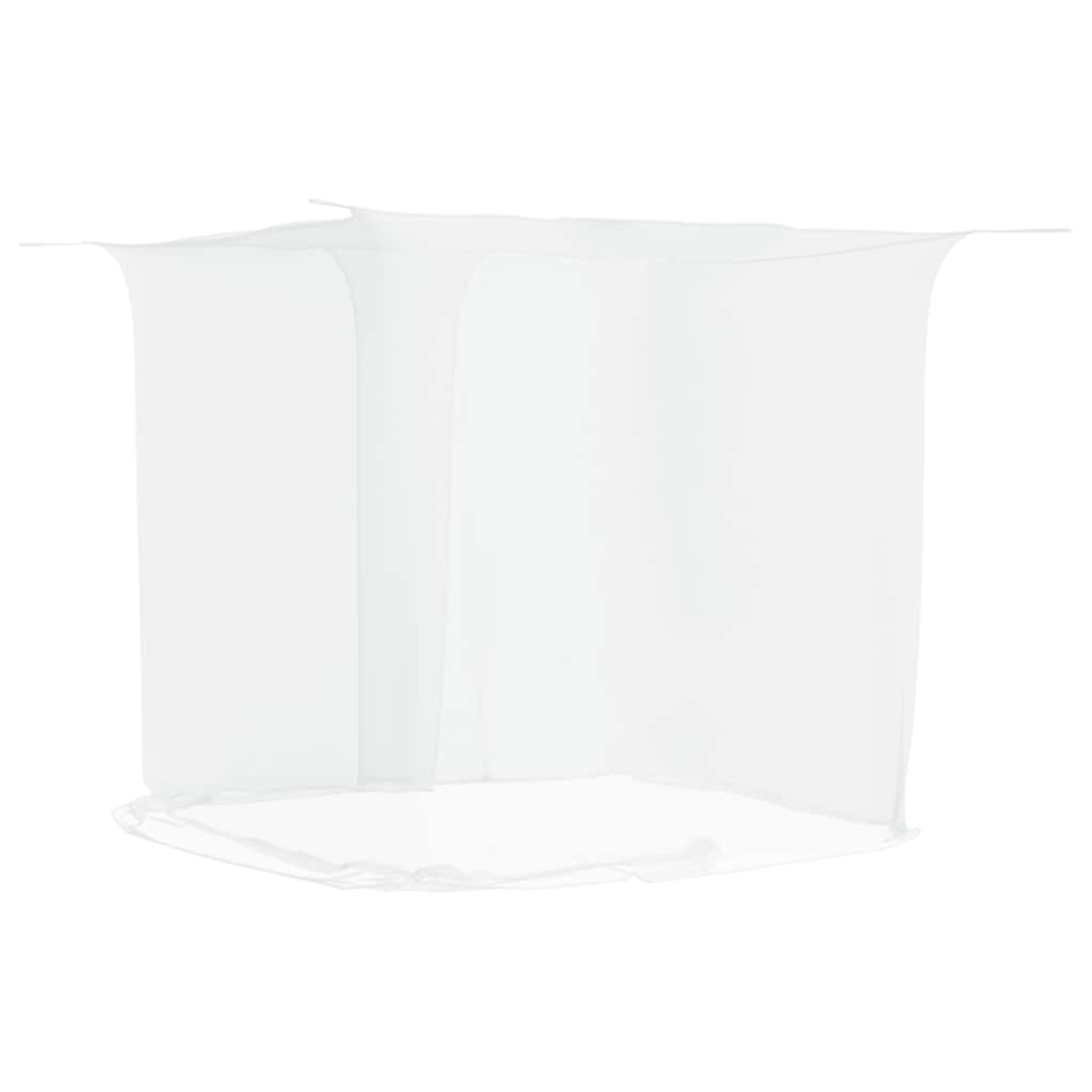 Rede mosquiteira suspensa malha branco 220x120x150 cm