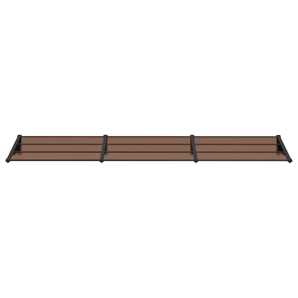 Toldo de porta 358,5x90 cm policarbonato preto