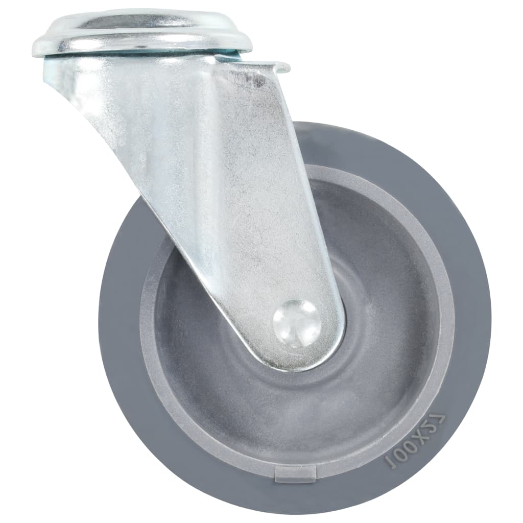 8 Pcs rodas giratórias com orifício para parafuso 100 mm
