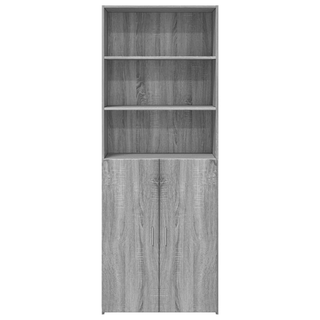 Armário alto 70x42,5x185 cm derivados madeira cinzento sonoma