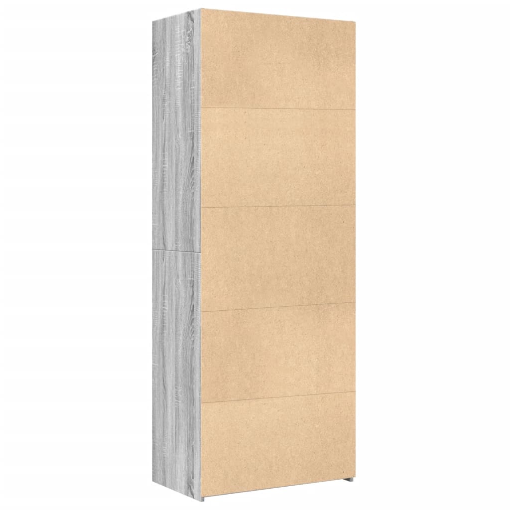 Armário alto 70x42,5x185 cm derivados madeira cinzento sonoma