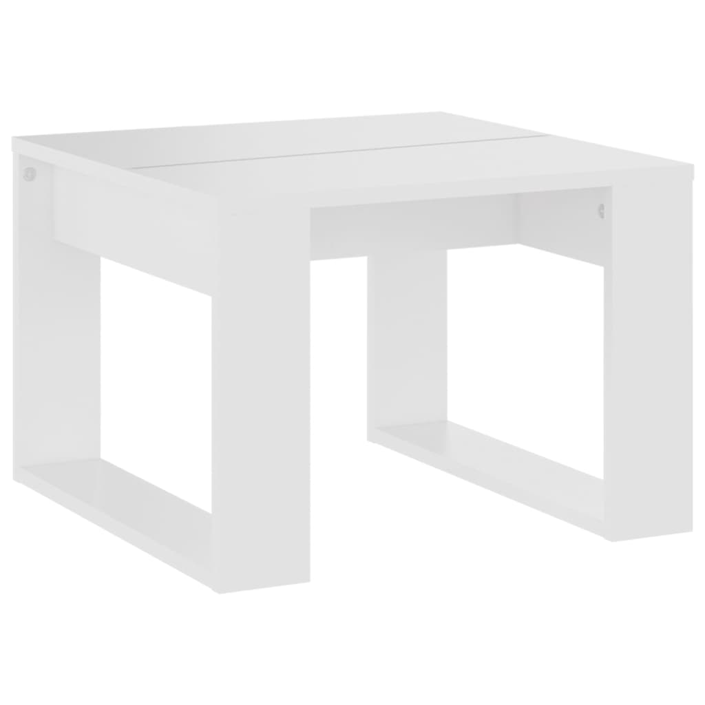 Mesa de apoio 50x50x35 cm derivados de madeira branco