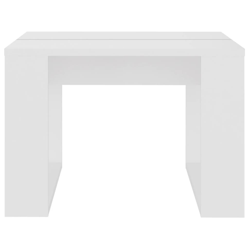 Mesa de apoio 50x50x35 cm derivados de madeira branco