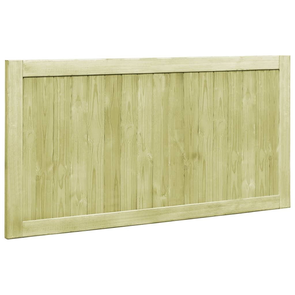 Portões de jardim 2 pcs 300x75 cm pinho impregnado