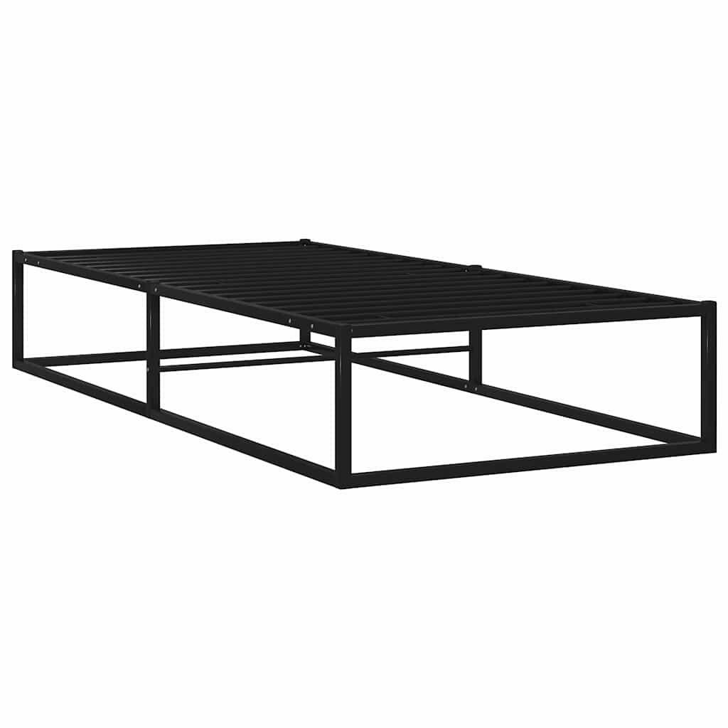Estrutura de cama 100x200 cm metal preto