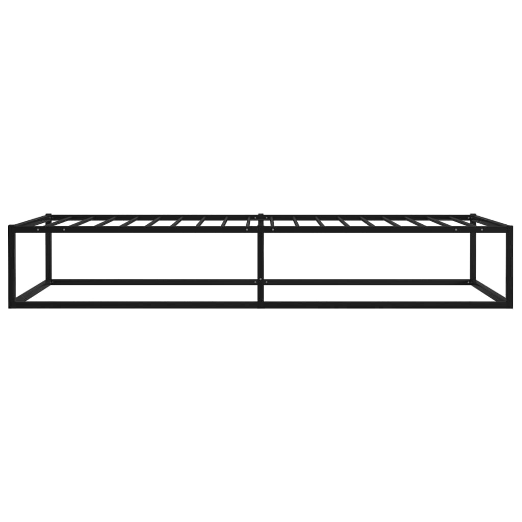 Estrutura de cama 100x200 cm metal preto