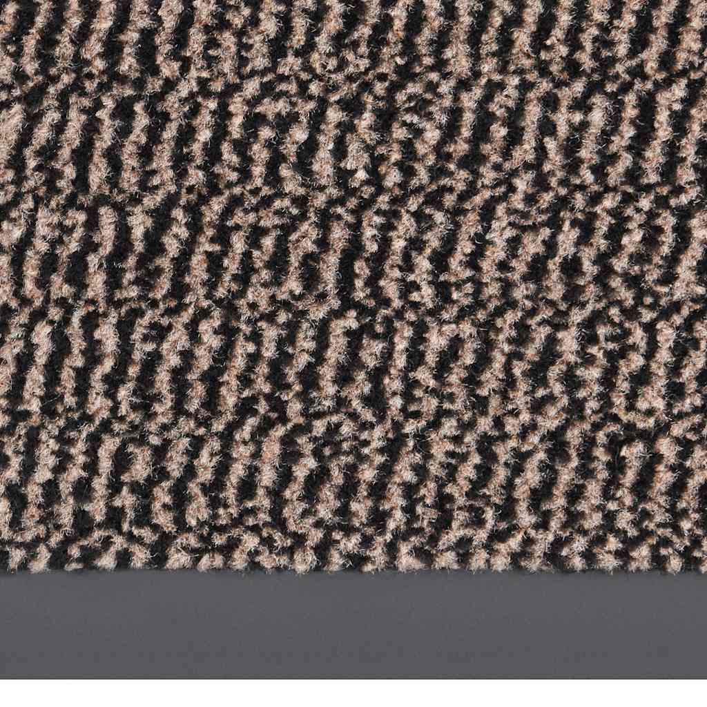 Tapete de entrada tufado 60x90 cm castanho-escuro
