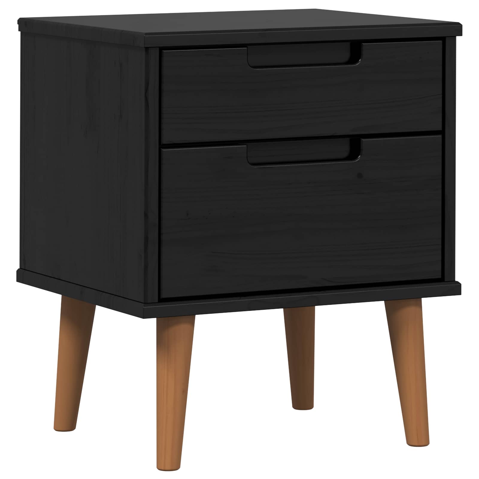 Armário de cabeceira molde preto 40 x 35 x 48 cm