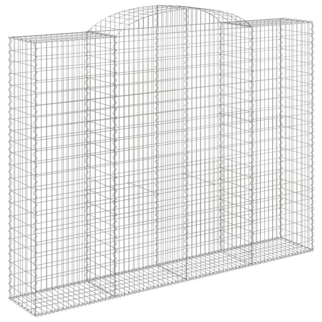 Cestos gabião arqueados 4pcs 300x50x220/240cm ferro galvanizado