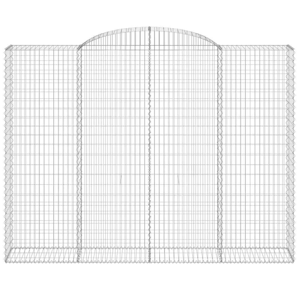 Cestos gabião arqueados 4pcs 300x50x220/240cm ferro galvanizado