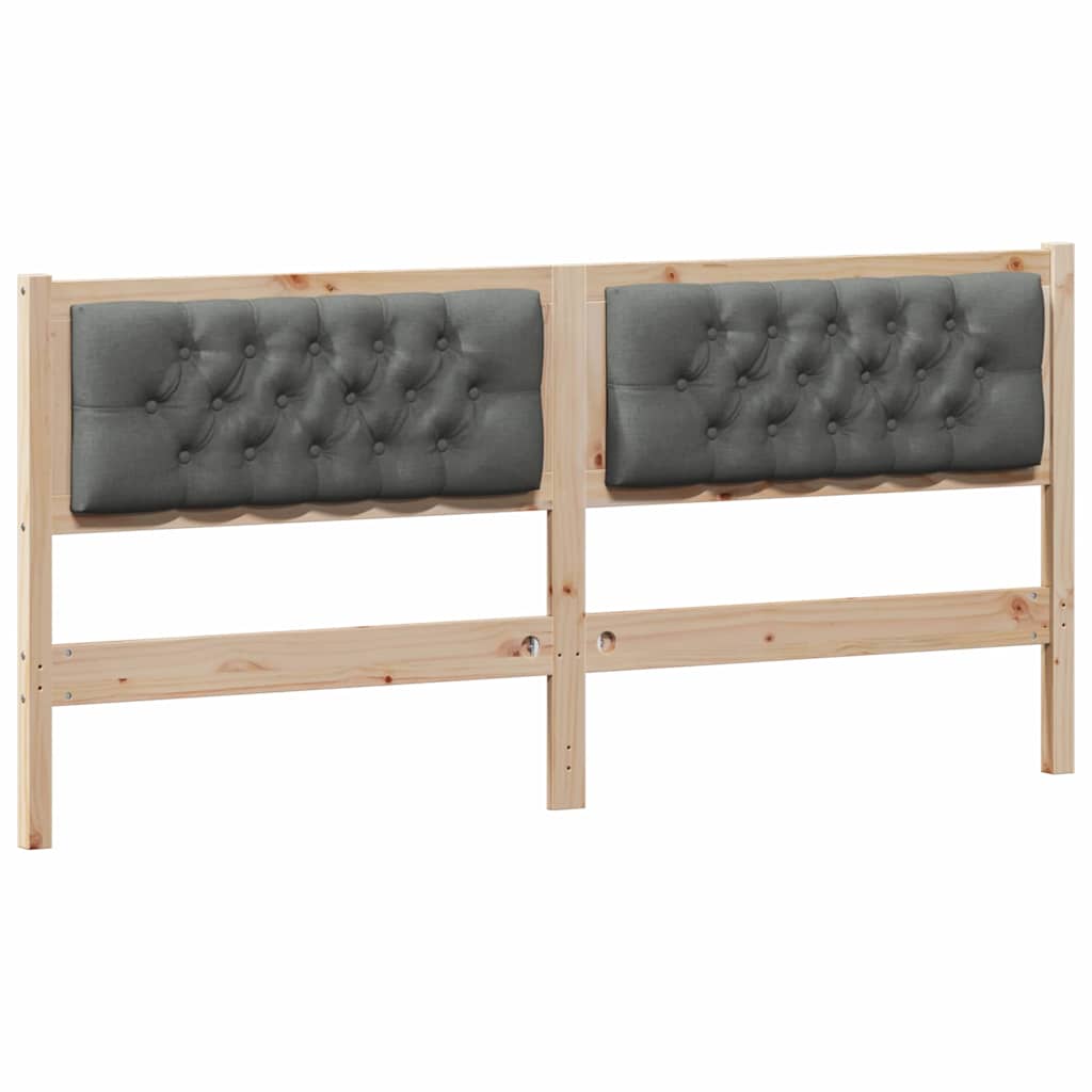Cabeceira outros castanho e cinzento-escuro 180 cm