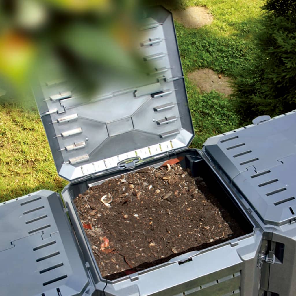 Caixote de compostagem para jardim 800 l