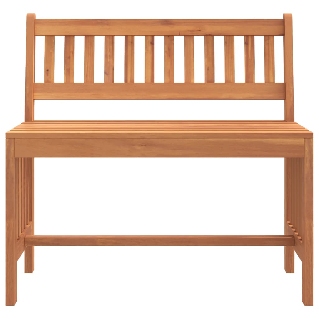 Banco de jardim 80 cm madeira de eucalipto maciça