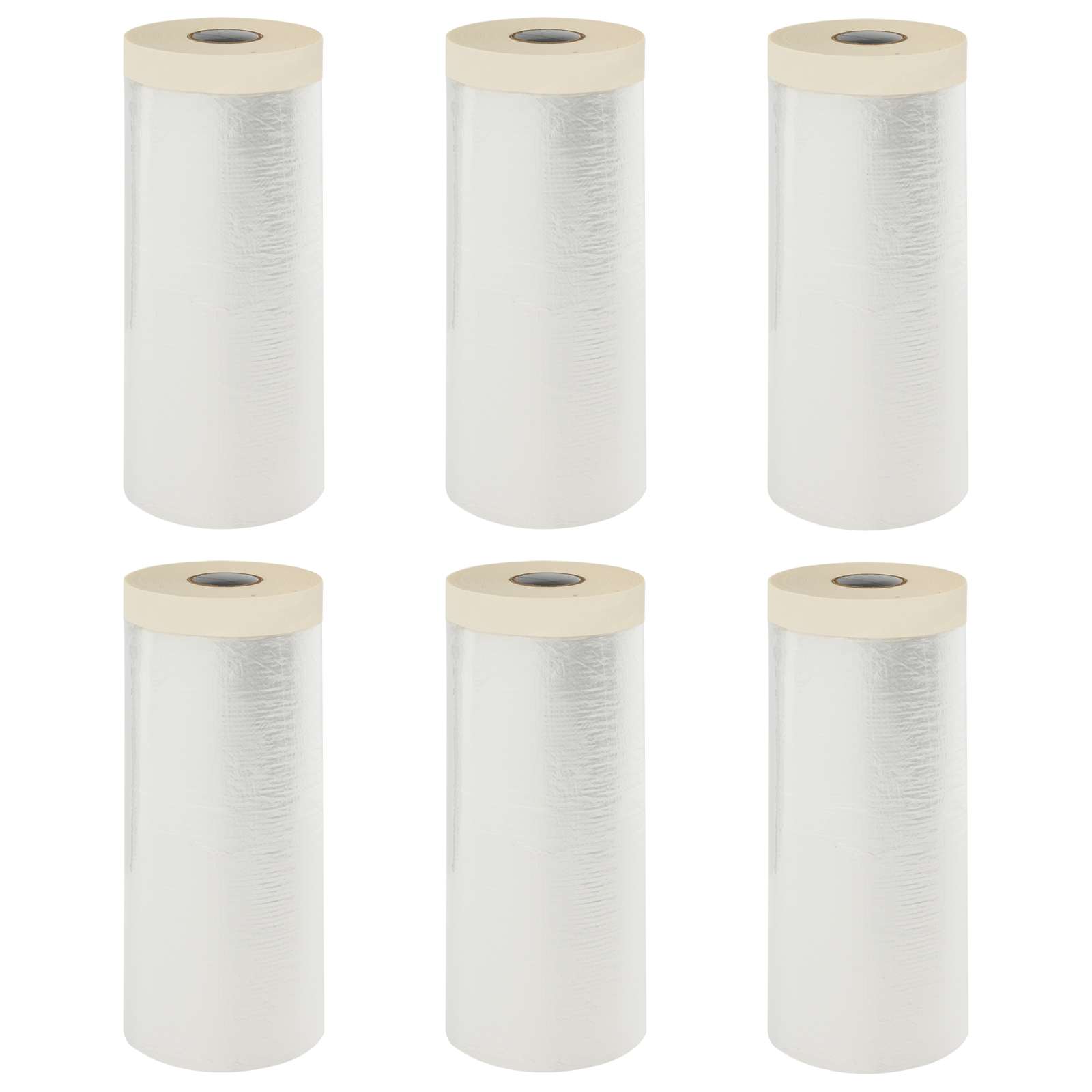 Lona de poeira com fita adesiva 6 unid. transparente HDPE