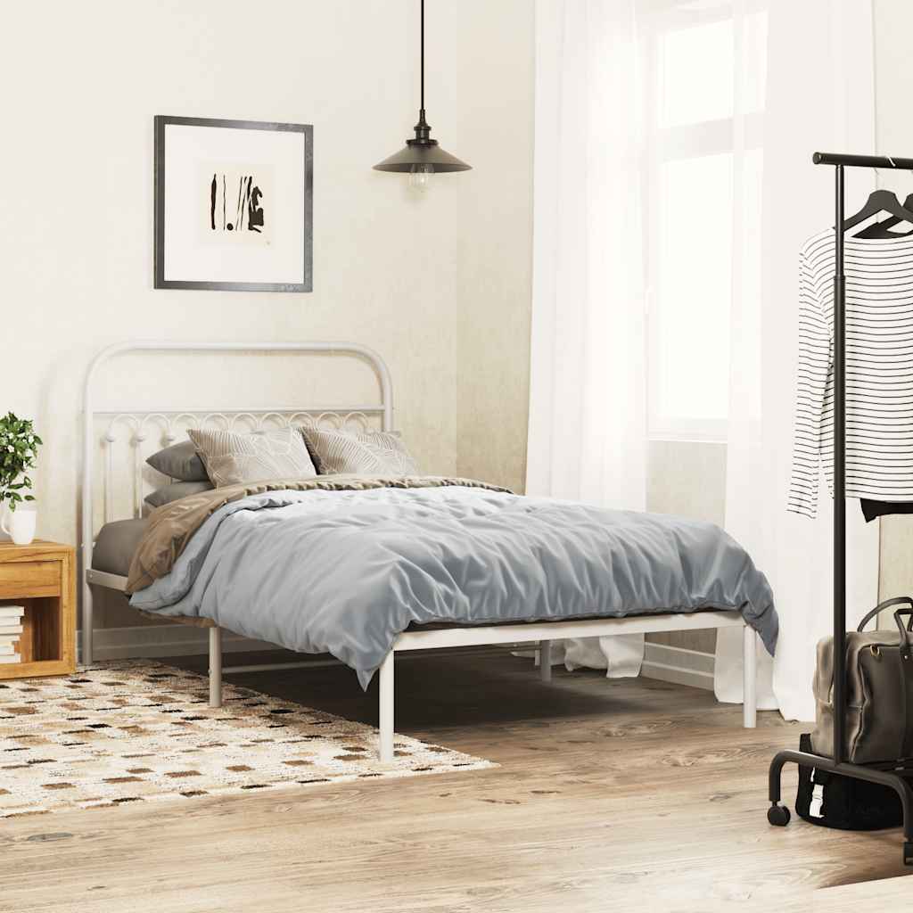 Cabeceira de substituição 107 cm metal branco