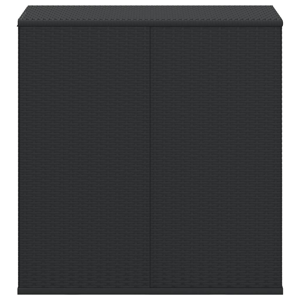 Caixa para almofadões de jardim 100x49x103,5 cm vime PE preto