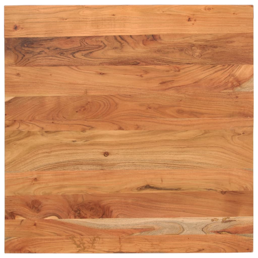 Tampo de mesa quadrado 90x90x3,8 cm madeira de acácia maciça