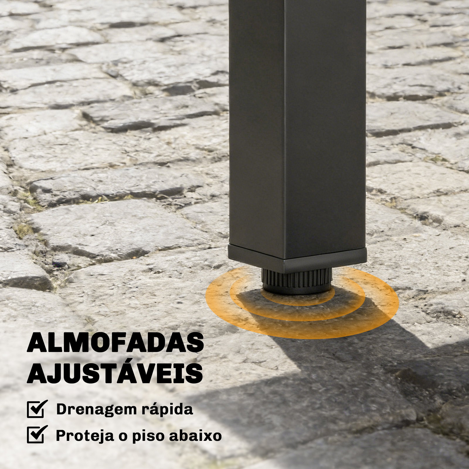 Mesa de jantar exterior extensível 80-160 cm - mesa de jardim retangular para 4-6 pessoas, terraço, preto