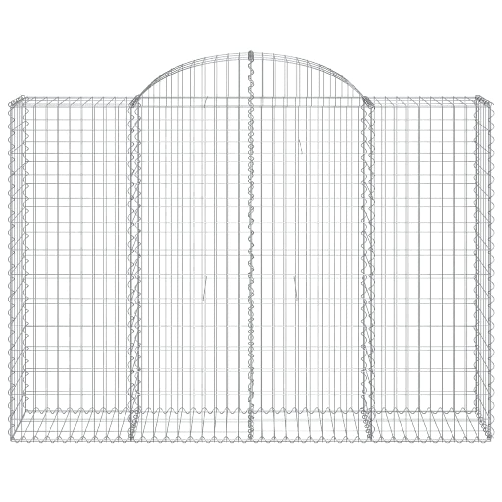 Cesto gabião arqueado 200x50x140/160 cm ferro galvanizado