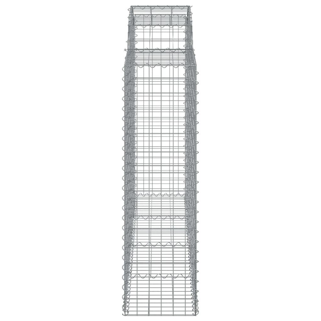 Cesto gabião arqueado 200x50x140/160 cm ferro galvanizado